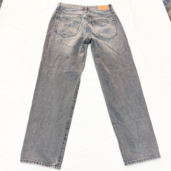 Madewell The Slouchy Boyjean Gray Wash Denim Jeans Zip Fly Size 23P - Picture 3 of 8